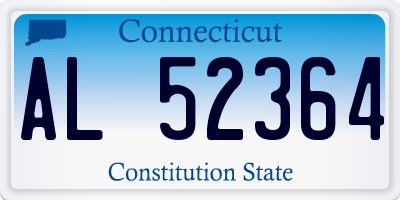 CT license plate AL52364