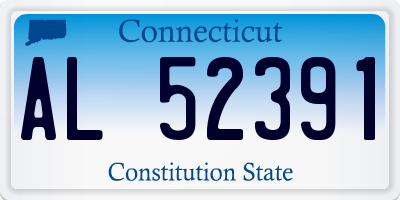 CT license plate AL52391