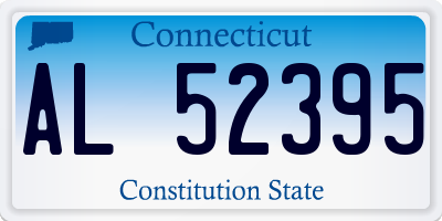 CT license plate AL52395