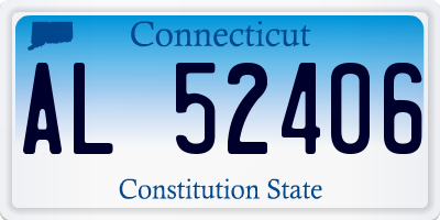 CT license plate AL52406