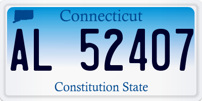 CT license plate AL52407