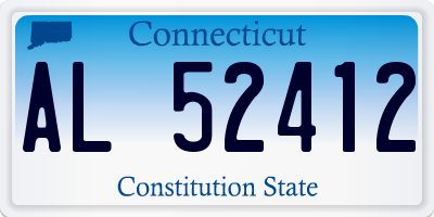 CT license plate AL52412