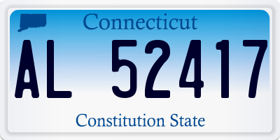CT license plate AL52417
