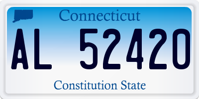CT license plate AL52420