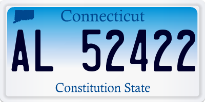 CT license plate AL52422