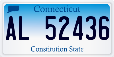 CT license plate AL52436
