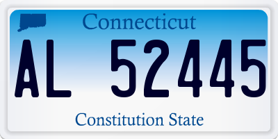 CT license plate AL52445