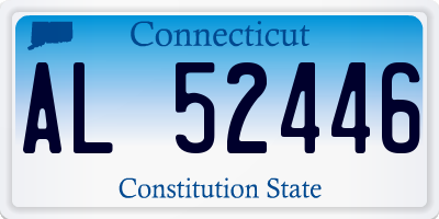 CT license plate AL52446