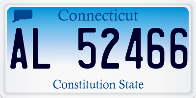 CT license plate AL52466