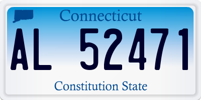 CT license plate AL52471