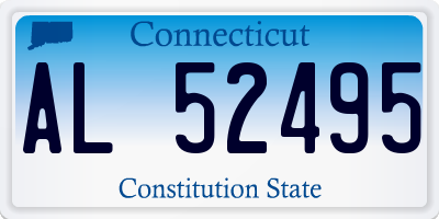 CT license plate AL52495