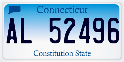 CT license plate AL52496