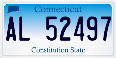 CT license plate AL52497