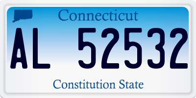 CT license plate AL52532