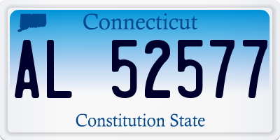 CT license plate AL52577