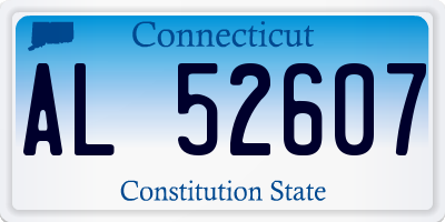 CT license plate AL52607