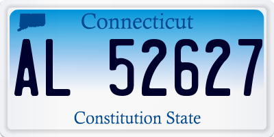 CT license plate AL52627