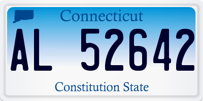 CT license plate AL52642
