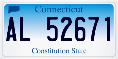 CT license plate AL52671