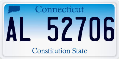 CT license plate AL52706