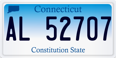 CT license plate AL52707