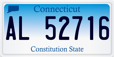 CT license plate AL52716