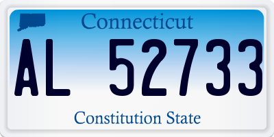 CT license plate AL52733