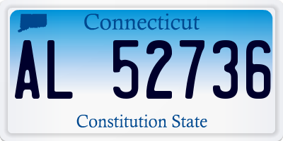 CT license plate AL52736