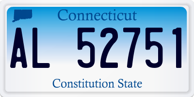 CT license plate AL52751