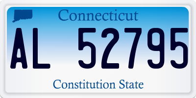 CT license plate AL52795