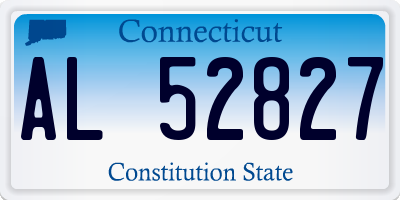 CT license plate AL52827
