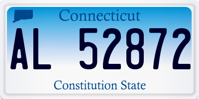 CT license plate AL52872
