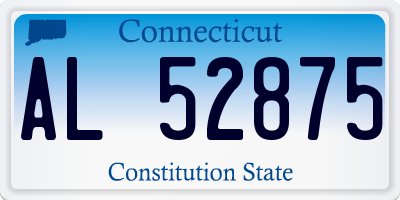 CT license plate AL52875