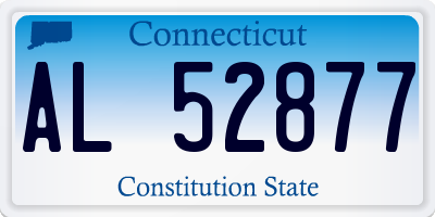 CT license plate AL52877