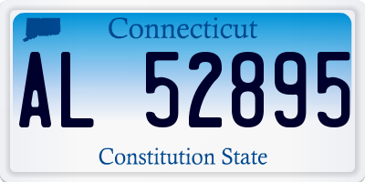 CT license plate AL52895