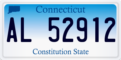CT license plate AL52912