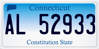 CT license plate AL52933