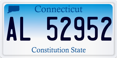 CT license plate AL52952