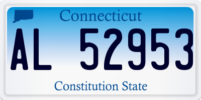 CT license plate AL52953