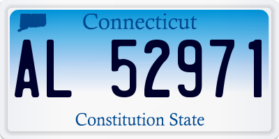 CT license plate AL52971