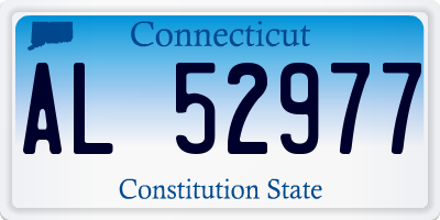 CT license plate AL52977