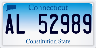 CT license plate AL52989