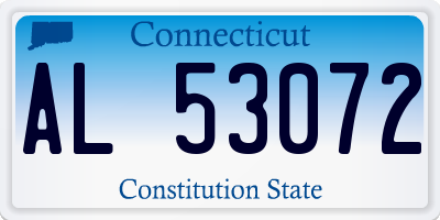 CT license plate AL53072