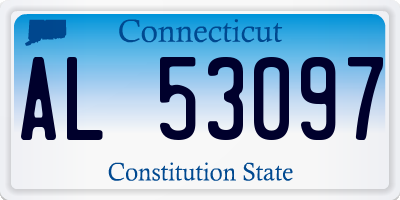 CT license plate AL53097