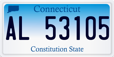 CT license plate AL53105