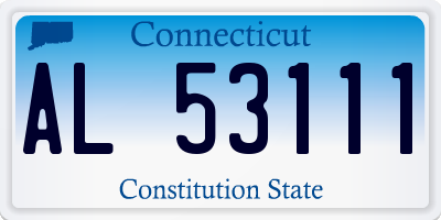 CT license plate AL53111