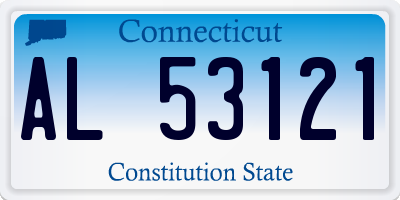 CT license plate AL53121