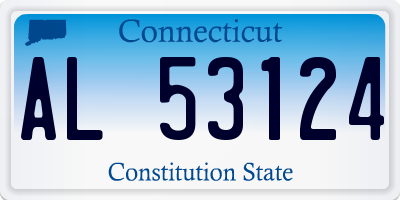 CT license plate AL53124
