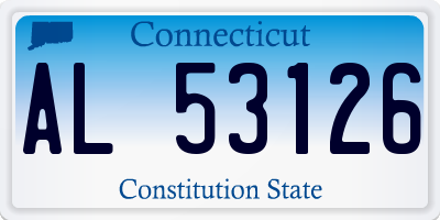 CT license plate AL53126