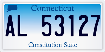 CT license plate AL53127